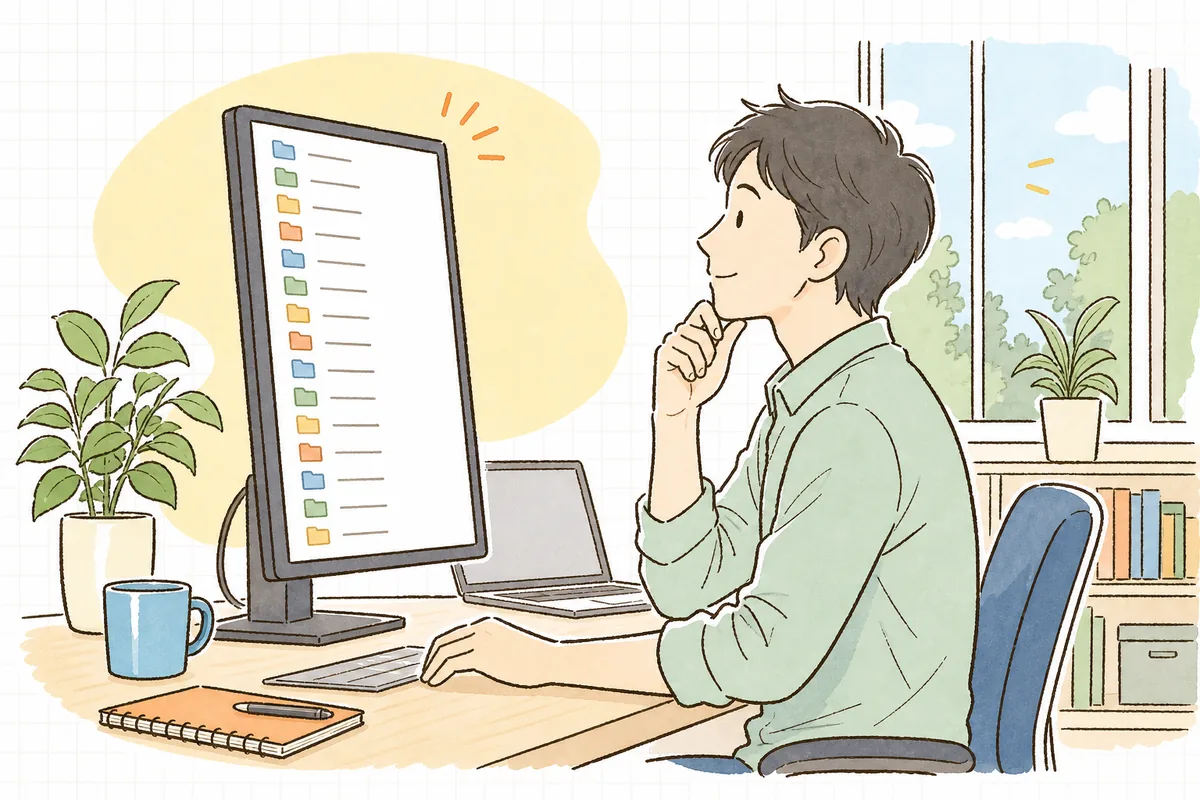 package-lock.json に並ぶ大量の依存ライブラリを前に、「この中に危ないものがないか、どう見張ろうか」と落ち着いて考えている一人運用の保守担当者