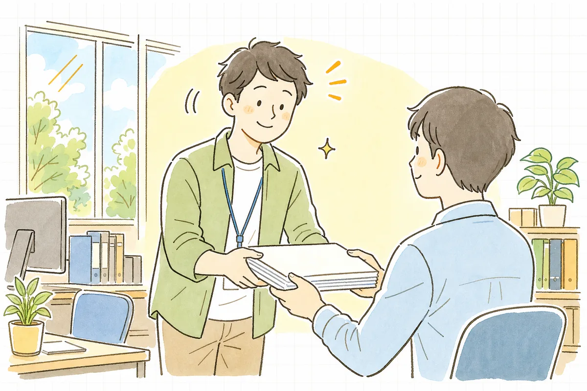引き継ぎ資料を渡しきって、穏やかな気持ちで次へ進もうとしている保守運用エンジニア